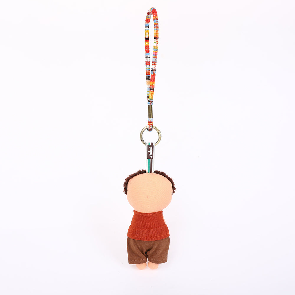Handmade Fabric Doll Bag Charm Keychain Assortment - Cute Plush Hanging Accessories