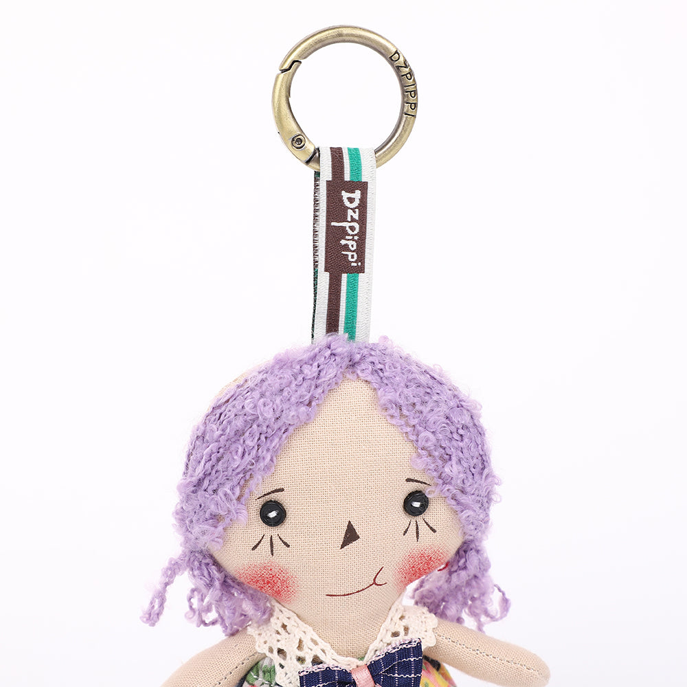 Handmade Fabric Doll Bag Charm Keychain Assortment - Cute Plush Hanging Accessories