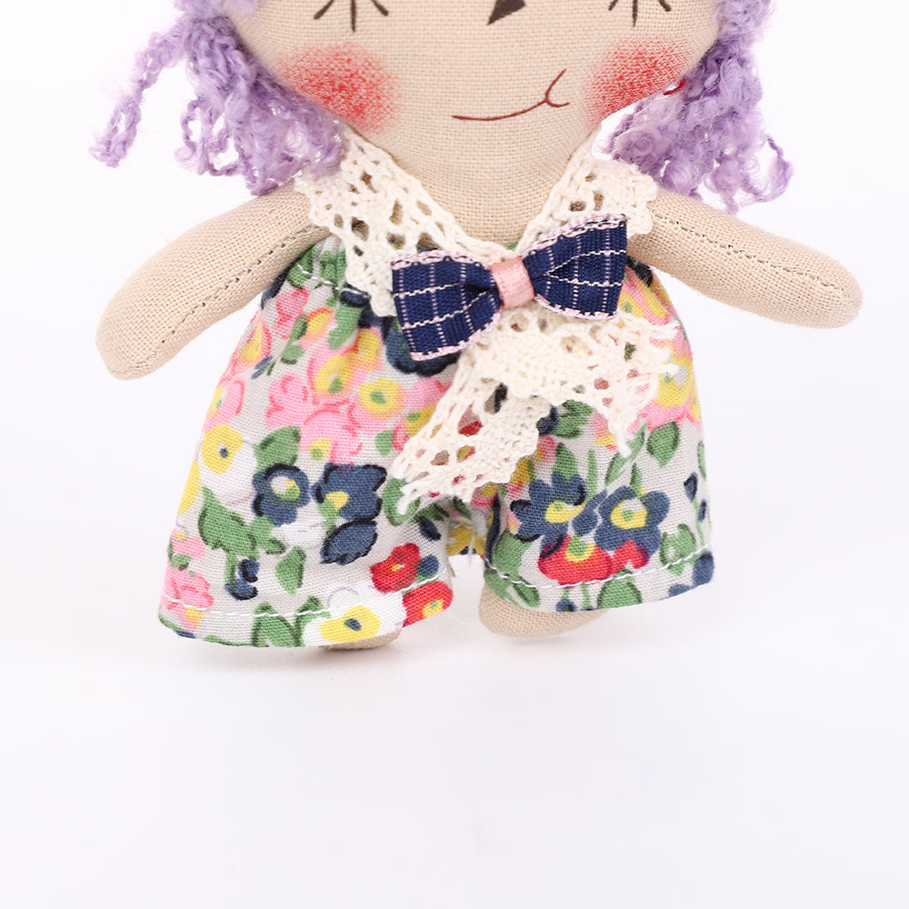 Handmade Fabric Doll Bag Charm Keychain Assortment - Cute Plush Hanging Accessories