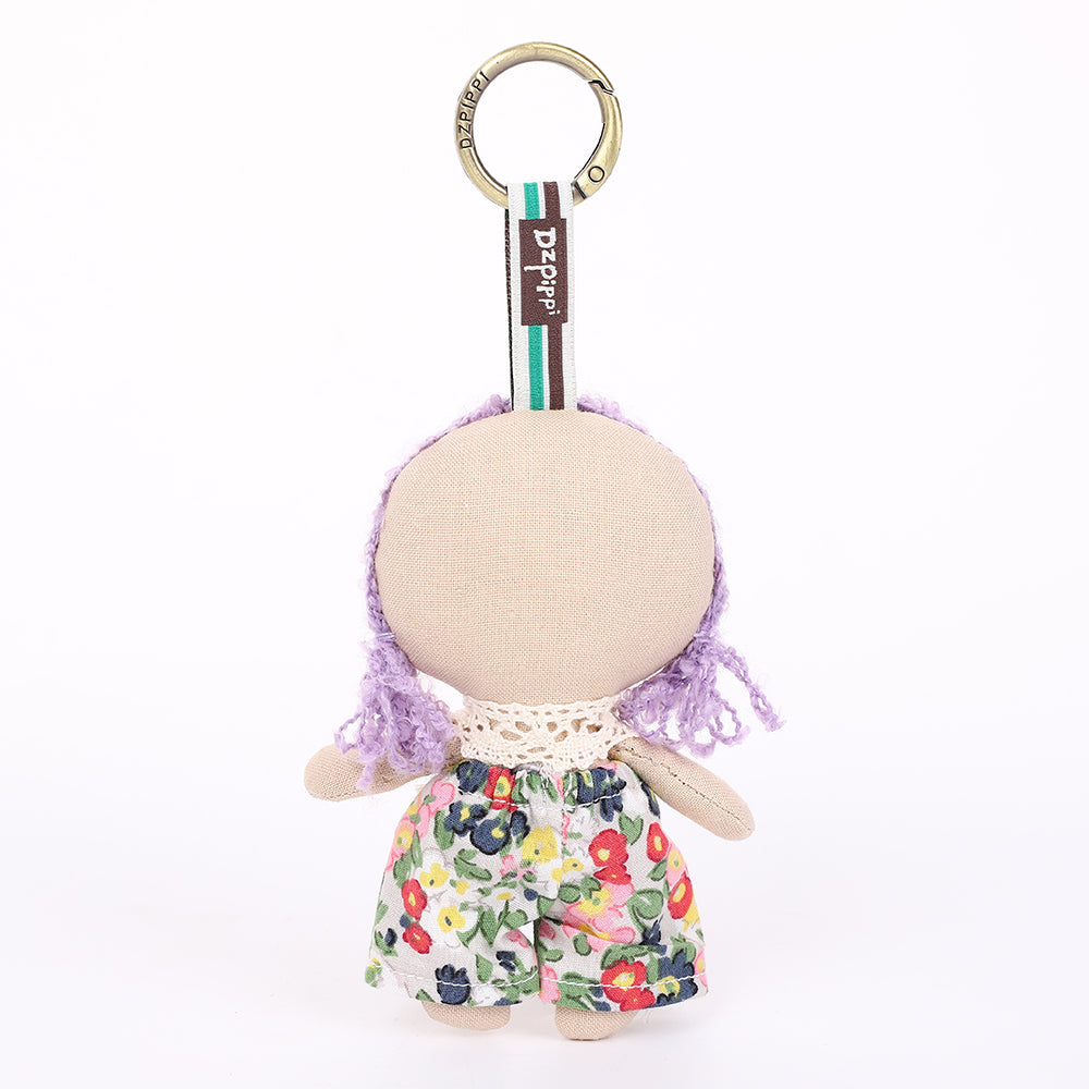 Handmade Fabric Doll Bag Charm Keychain Assortment - Cute Plush Hanging Accessories